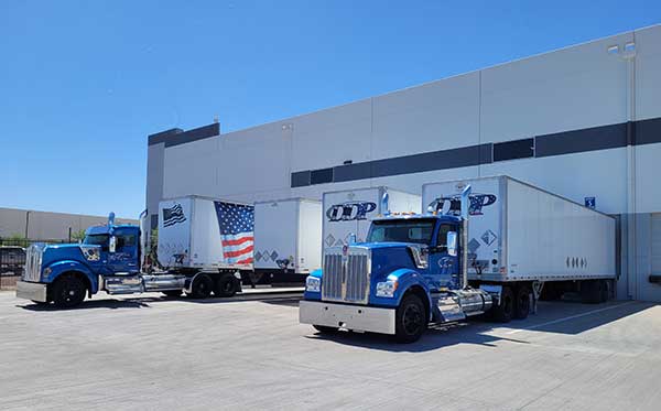 our trucks in dock