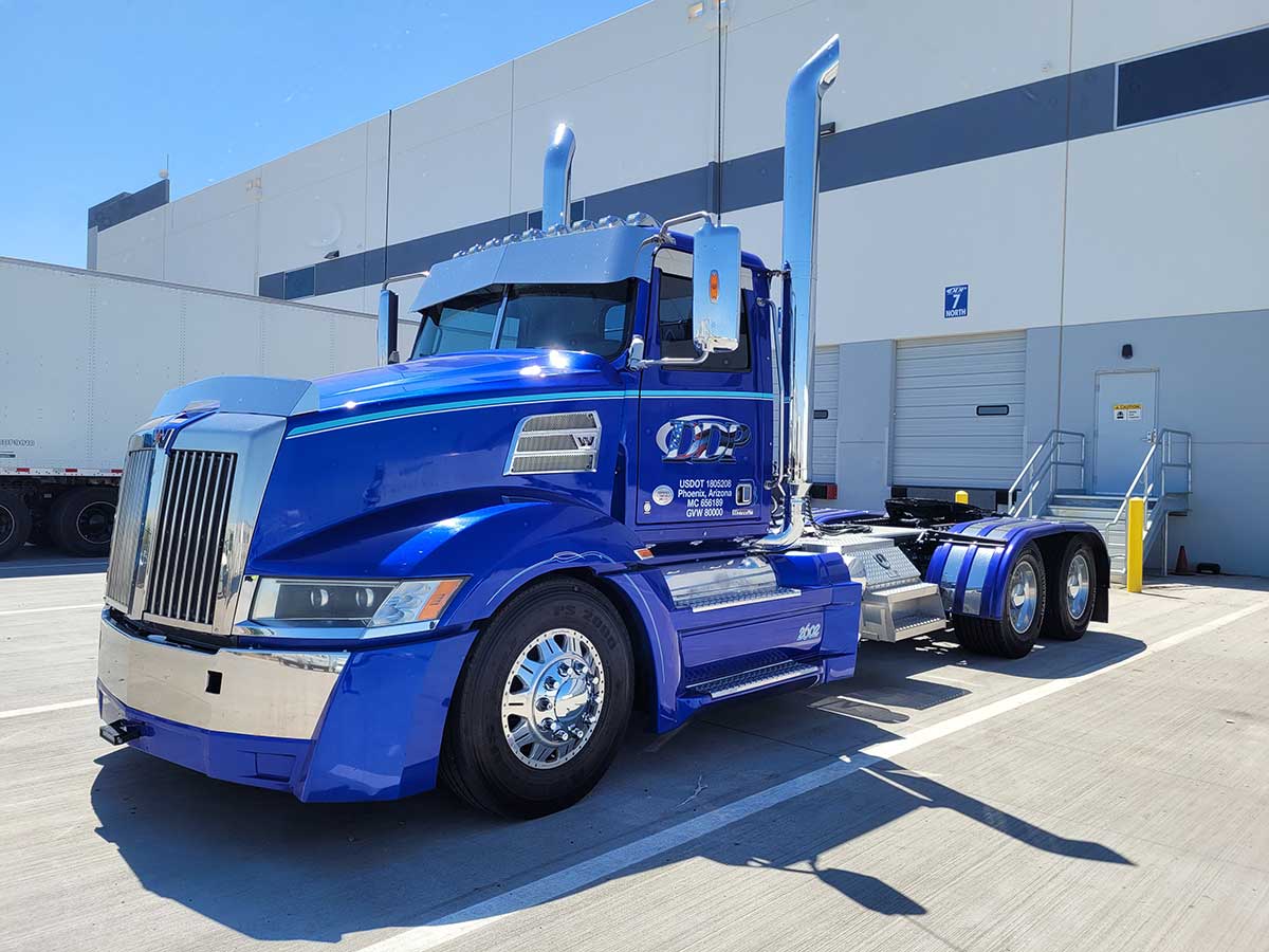 one of our trucks in the dock